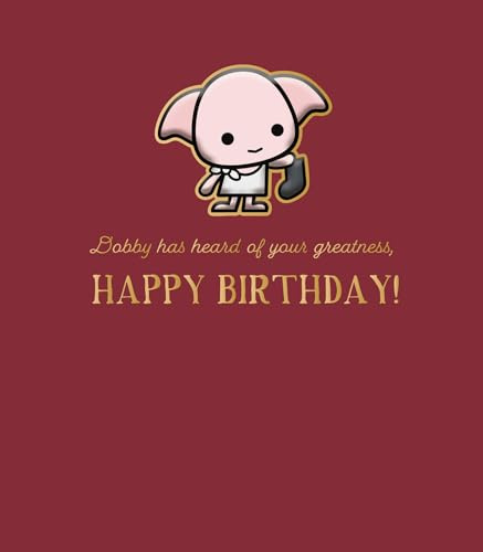 Harry Potter födelsedagskort 'DOBBY HAS HEARD OF YOUR GREATNESS'