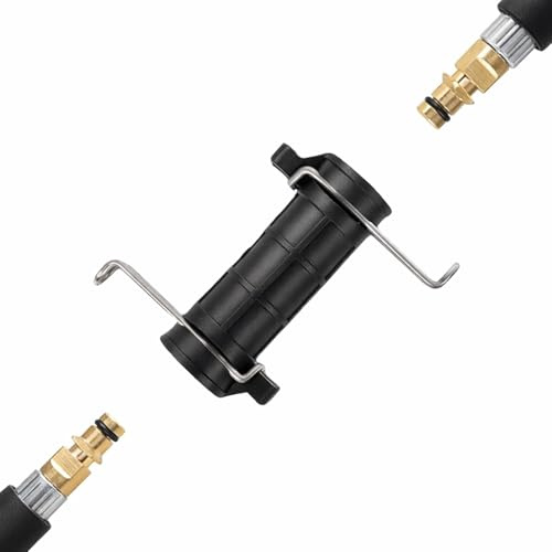 Pressure Washer Hose Connector High Pressure Washer Hose Extension Adapter for Karcher K2 K3 K4 K5 K6 K7 Series Quick Connect Hose Joiner Coupling Water Cleaning Hose Accessories (Black)