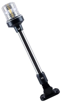 Lampe de navigation LED marine réglable à 180 degrés IP67 étanche en acier inoxydable pour navires, yachts, bateaux, voile de nuit, longue durée de vie