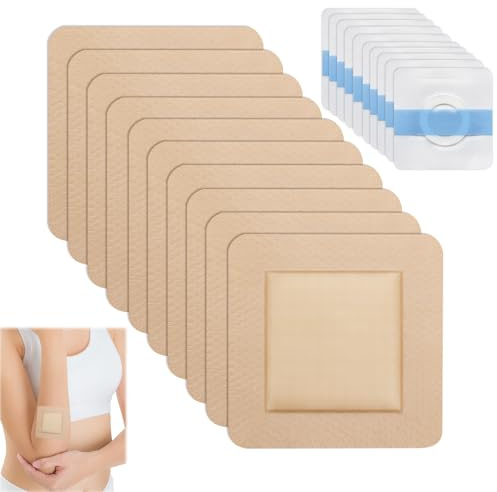 20 PCS Pansements non TisséS Auto-AdhéSifs 10 * 7.5cm*7.5cm Pansements AdhéSifs 10 * 7cm*7cm Compresse non TisséE