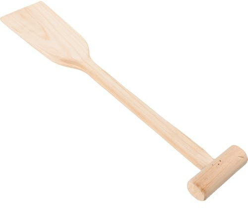 GARVALON Pagaie en Bois 50 CM X 10 CM X 2 CM Légère et Portable pour Bateaux Gonflables Canoës et Kayaks Rame Unisexe Faite à la Main pour Navigation Fluviale et Loisirs Nautiques