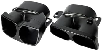 Pair Modified Exhaust Muffler Tail Tip Tips Compatible For AMG C63/S W204 W205 W212 W222 S205 C205 Pre-Facelift 15-18