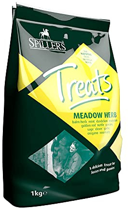 SPILLERS Meadow Herb Horse Treats (1kg) | Delicious Treat to Reward Horses and Ponies, Fresh Herbal Flavoured Horse Treats