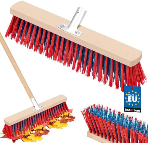 KOTARBAU® Straßenbesen 400mm ohne Stiel Industriebesen Hallenbesen Gartenbesen Großraumbesen zum Fegen von Straßen Fußwegen - Farbe zufällig gesendet