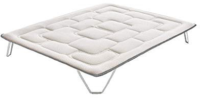 ECCOX - Topper Sobrecolchon Luxury Gold de 70 x 180 para Cama 70 con Visco Blue Gel y Acolchado de Espuma