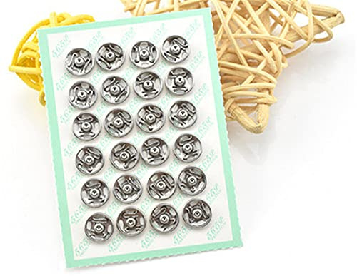 Mini Button Buckle Invisible Metal Snap Buttons Fasteners Press Studs Buttons for Sewing Clothing(Silver,9mm)