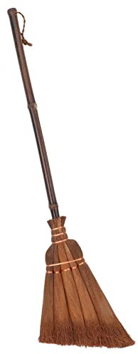 Housoutil Asiatische Strohbesen Thailändisch Natürliche Gras Besen Schneebesen Retro Kind Fegen Reinigung Besen Besenstiel für Innenhof Garage Küche Büro Boden