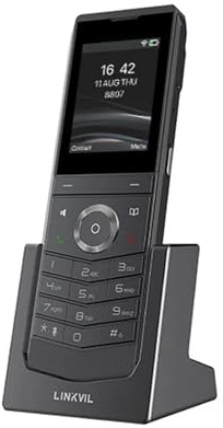 Fanvil W611W Telefono Portatile Senza Fili 2.4 ColorLCD 2SIP Linee Wi-Fi 2.4GHz & 5GHz, Wi-Fi6 BT5.0