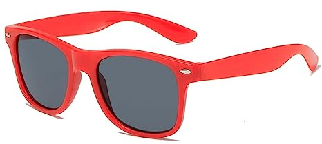 DRERIO Lunettes de Soleil Rouge pour Enfants Garçon Polarisées Protection Anti UV Âge 3-10 Ans