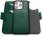 dreem Fibonacci compatible with iPhone 16 Pro Max wallet case / 2-in-1 shockproof case and detachable vegan leather folio, Compatible with MagSafe, RFID protection [Green]