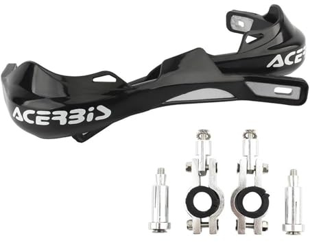 Protège-Mains De Moto 22MM 28MM Protecteur De Poignée Protège-Mains Protection De Guidon pour pour YZ pour Suzuki Motocross Protège-Mains Guidon Protection Mains(Noir)