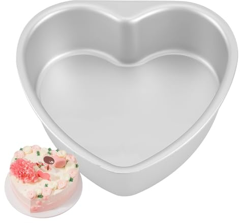 Generico Stampo Cuore Torta, Teglia Di Alluminio Cuore, Antiaderente Stampo Torta, Teglia Alluminio Per Torte, Coppapasta Tortiera Da Forno Per Torte Dessert Mousse