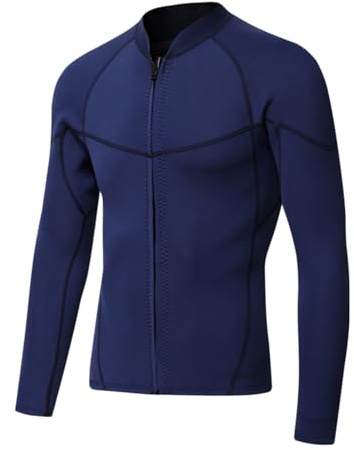 Chaqueta Neopreno Hombre Traje De Chaleco Snorkel Bañador Natacion Ajustable Camiseta Impermeable Surf Manga Larga Adulto Buceo Agua