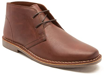 Crick Men's 'Gobi' Desert Boots, Formal, Classic, Comfortable and Stylish, Fashionable Addition to Any Outfit, Made with Leather
