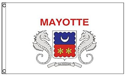 Stormflag Drapeau Mayotte 90x150cm Drapeau mahorais 3x5ft Polyester 90g avec œillets et Double couture
