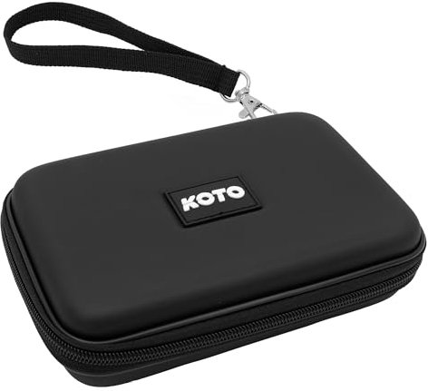 KOTO - Dartwallet Eva Medium Schwarz, Darttasche mit Reissverschluß, Dart Hülle, Dartkoffer, Darts Box