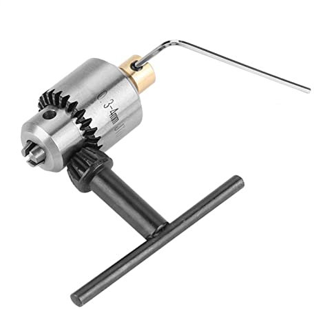 JORAsa 0,3–4 mm JTO Mini-Bohrfutter, konisch montiertes Mikromotor-Bohrfutter mit Bohrfutterschlüssel, Zubehör für Drehmaschinen