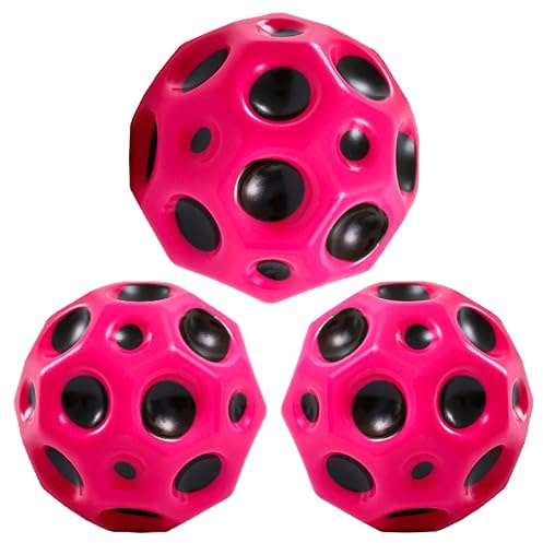 PartyPack Fucsia Moon Ball 7 cm XXL Flummi Bounce Ball, piccolo pallanuoto, palla di lava, palla curva, palla di gomma, palla di bouncing Bam Ball