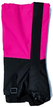 HEARSO Leg Gaiters, Children’s Outdoor Gaiters Snowshoe Gaiters, Suitable for Men and Women Camping, Mountain Climbing, Hiking and Snowshoeing (Color : Pink)