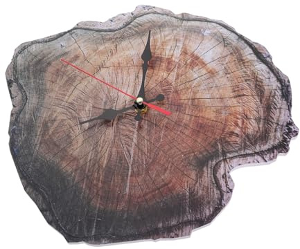 Cabilock Horloge Murale Suspendue Silencieuse Réveil Analogique Annuel pour Décoration De