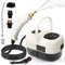 Steam Cleaners, 2500W Handheld Steam Cleaner with Smart Touch, Portable Steamer Cleaning Machine with 3 Brush Heads, Steamer for Cleaning Grout Tile Car Living Room Kitchen Bathroom (White)