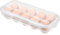 Szaboviktoria Trasparente Porta Uova 10 Griglie, Portauova Frigorifero, Contenitore Uova, Portauova Plastica, Per Frigorifero, Cucina