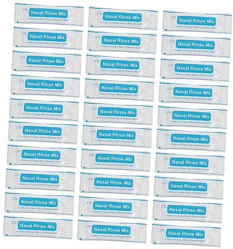 ARTSEWPLY 80stücke Nasenspülsalz Pro Packung Hochfeines Jodfreies Kochsalz Für Nasendusche Schnelle Löslichkeit Sichere Nase Reinigung Für Erwachsene Staub Und Verschmutzung