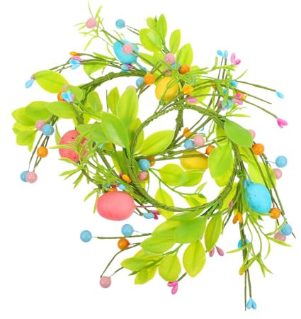 MUCKLILY 2pezzi Decorazioni Per Ghirlande Pasquali Per Candele Pasquali Ghirlanda Uova Pasqua Per Centrotavola Da Festa Artificiale e