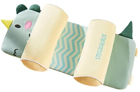 Newborn Baby head shaping pillow With Natural Buckwheat Fill Orthopedic Infant For 0 6 Months Breathable Cover & Ergonomic Cute Animal Design, Comfort Support Cushion for Home Use (A, One Size)