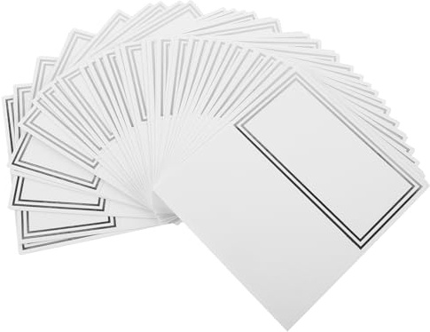 ULTECHNOVO Cartoncini Matrimonio 50 Pezzi e Sicuri Design Elegante Facili da Allestire Segnaposto in Carta Argento per Decorazioni Tavolo per Banchetti e Feste