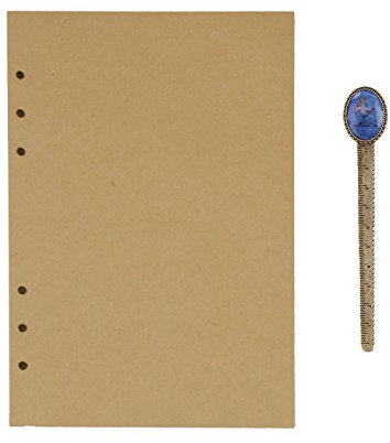 A5 6 Löcher Refill Leeres Papier, 6-Ring Binder 100 Blatt / 200 Seiten für A5 Nachfüllbar Tagebuch Notizbuch Skizzenbuch Journal Einsätz