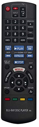 ALLIMITY N2QAYB001029 Télécommande Remplacer pour Panasonic Blu Ray Disc Player DMP-BD83 DMP-BD84 DMP-BD843 DMP-BDT165 DMP-BDT166 DMP-BDT167 DMP-BDT168 DMP-BD83 DMP-BD833 DMP-BDT167EG DMP-BD833EGK