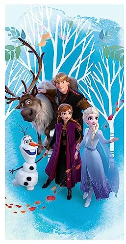 Theonoi Kinder - Handtuch Saunatuch Strandtuch Duschtuch Badetuch - 70 x 140 cm - Geschenk Baumwolle (Frozen)