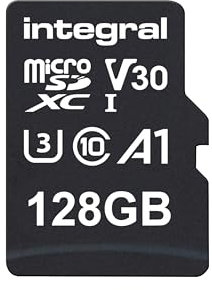 Integral 128GB Micro SD Card 4K Video Premium High Speed Memory Card SDXC Up to 100MB/s Read Speed and 50MB/s Write Speed V30 C10 U3 UHS-I A1