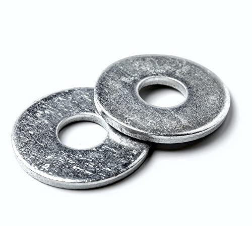 DOJA Barcelona | Rondelles Metal | Lot 100 Rondelles M8 | 8,4 x 24 x 2mm | en Acier Galvanisé | Rondelle Plate Large DIN 9021 pour Scellement Chimique, Joint Plomberie, Tole Ondulée pour Toiture