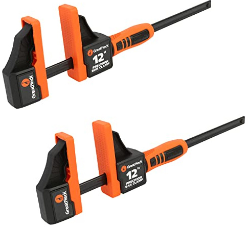 GreatNeck 74291 2-Pack 12 Wood Clamps w/ 300 Lb. of Clamping Force