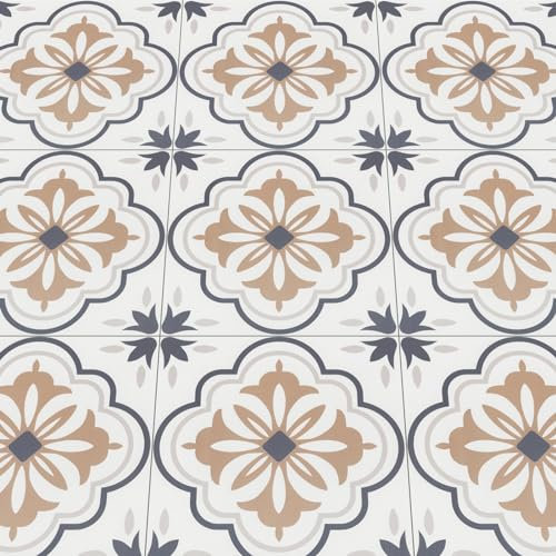 Vinylboden Selbstklebend PVC Bodenbelag Selbstklebende Vinyl-Fliesen Wasserdicht Verschleißfest Geeignet für Badezimmer Küche Wohnzimmer Schlafzimmer 30x30cm 20pcs