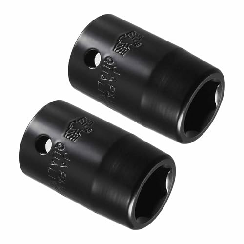 CoCud 6-Point Shallow Impact Socket, 1/2-Inch Drive 9/16-inch Socket, CR-V Axle Nut Impact Socket - (Applications: for Household Maintenance), 2-Pieces