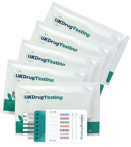 Rapid Workplace Urine Test Kits – Harm Reduction & Safe Workplace – Tests for 7 Most Abused Substances in Industry & Employment – Accurate, Quick Results – 5 Pack (Individually Packaged)