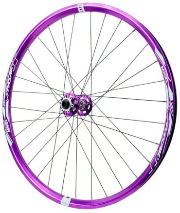 LSRRYD Steckachse Boost Laufrad Set 15 * 110/12 * 148mm Mountainbike Laufradsatz 26/27,5/29 Zoll Doppellagige Felge 7-12S Scheibenbremse Vorder- Und Hinterrad(29 Purple B,Front Wheels)