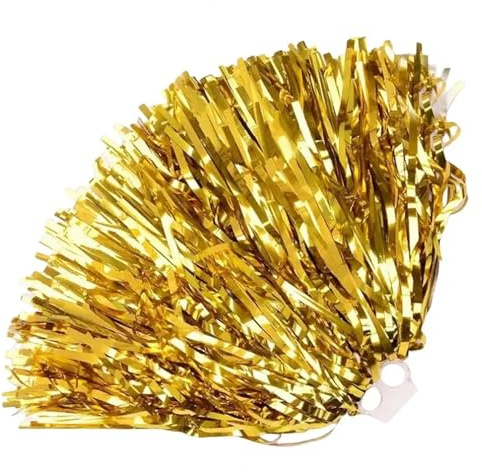 Pom Poms Cheerleading Glitter Cheerleading pompons fotboll basket match pompons Cheerleading hand blommor dans (gyllene)