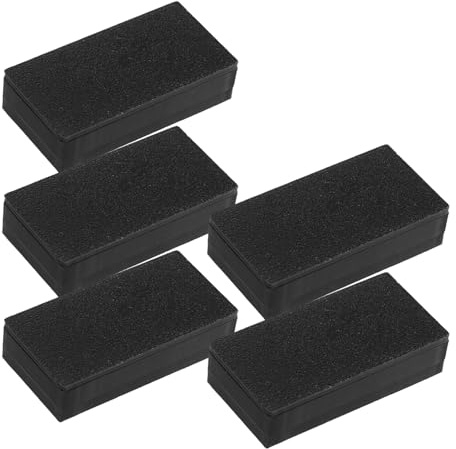 BUTIFULSIC 5 Piezas Cortinas Exteriores para Puertas Contrapeso Magnético de Plástico Negro, Estabilidad Mejorada para Terrazas y Patios al Aire Libre