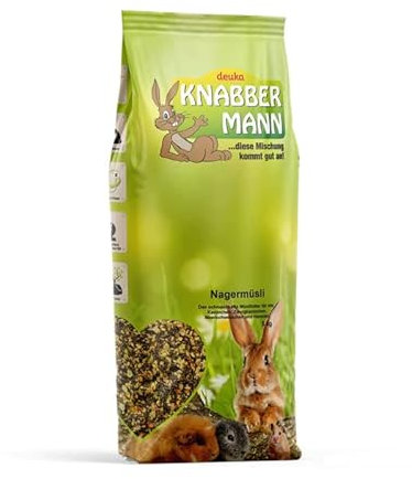 Deuka Knabbermann Nagermüsli 2 x 5 kg Zwergkaninchen Meerschweinchen Nager