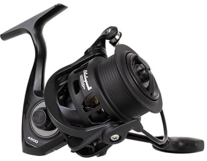 Shakespeare Superteam FRX Reel - Weitwurfspule, 5+1 Kugellager, Aluminium Spule & Griff, 5.2:1 Übersetzung, Ersatzspule aus Aluminium, Lasergravur, Double Mono/Braid Line Clips - 4500