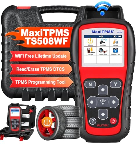 Autel MaxiTPMS TS508WF TPMS Programming Tool Upgrade of TS501 Pro TS408S Activate/Relearn Autel TPMS Sensors, Read/Clear TPMS Code, Free Lifetime Update, TPMS Relearn Tool TPMS Programmer