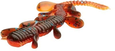 Savage Gear Craft Crawler - Appât imitant Les vers de Terre pour la Perche, l'achigan et la Truite - Leurre Polyvalent pour Les pêcheurs en Eau Douce et en Eau salée - Green Pumpkin 8.5 cm