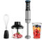 Kolohoso 1500W Hand Blender, 4 in 1 Stick Blender Set Professional with 4 Blades, Immersion Blender with 21 Adjustable Speeds, Electric Handheld Blender with Whisk, Measuring Mug, Chopper, BPA-Free