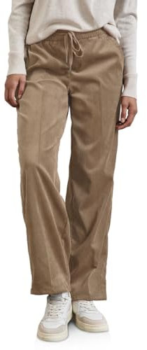 STREET ONE Damen A378196 Cordhose Im Loose Fit, Rich Mocha,42W / 30L
