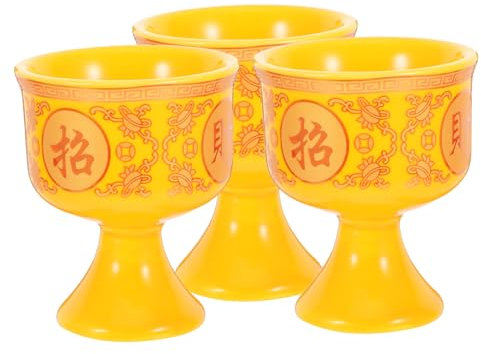 JECOMPRIS 3pièces Céramique Zen Pour Offrandes Bouddhiste Décoration De Temple Et Fournitures De