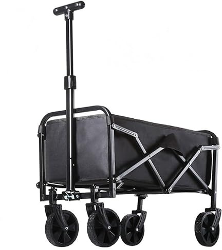 Hitchuey Carro plegable de 150 kg de capacidad de carga de 50 l, carrito multifunción de camping al aire libre con ruedas de 360 grados, para camping, playa, compras, picnics, pesca